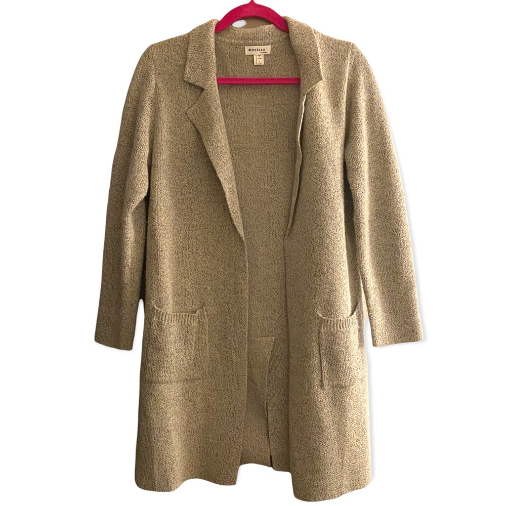 BOGO 🤑 - MONTEAU TAN LONG KNIT CARDIGAN